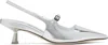 Jimmy Choo Silver Didi 45 Heels In Silver