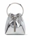 Jimmy Choo Bon Bon Micro Bucket Bag In Silver