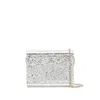 Jimmy Choo Candy Clutch Bag In Acrylic Fabric With Raw Glitter
