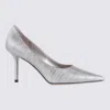 Jimmy Choo Silver Leather Pumps In Macaron