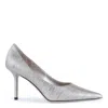 Jimmy Choo Silver Leather Pumps In Macaron