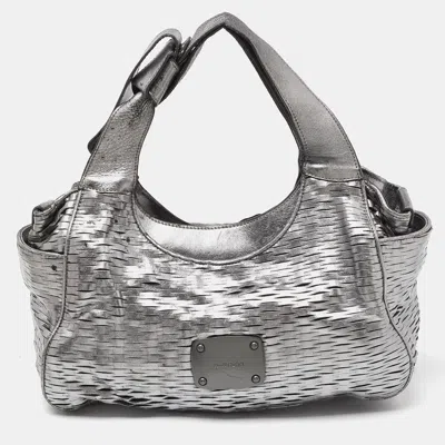 Pre-owned Jimmy Choo Silver Leather Satchel