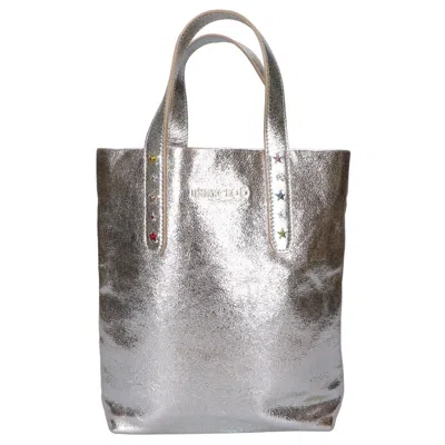Pre-owned Jimmy Choo Silver Leather Tote Bag ()