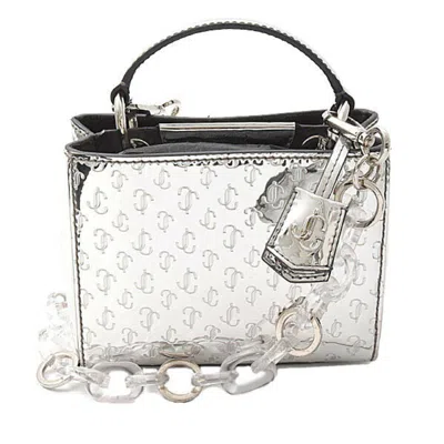 Pre-owned Jimmy Choo Silver Patent Leather Handbag Shoulder Bag ()