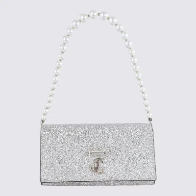 Jimmy Choo Silver Shoulder Bag In Multi