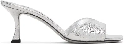 Jimmy Choo Silver Skye 70 Heeled Sandals
