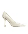 Jimmy Choo Sine-heeled And Shallow High Heels In White