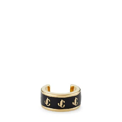 Jimmy Choo Single Jc Ear Cuff In Silver