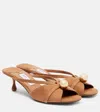 Jimmy Choo Siva 50 Embellished Suede Mules In Brown