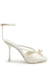 Jimmy Choo 95mm Siva Pearl-embellished Sandals In White