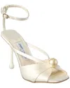 Jimmy Choo 95mm Siva Pearl-embellished Sandals In White