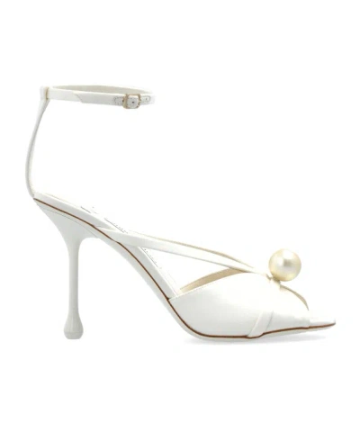 JIMMY CHOO JIMMY CHOO SIVA SLINGBACK SATIN SANDALS