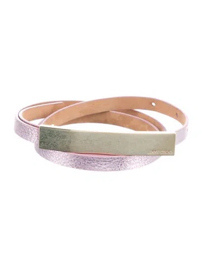 Pre-owned Jimmy Choo Skinny Leather Belt