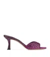 Jimmy Choo Skye 70 Embellished Mules In Purple