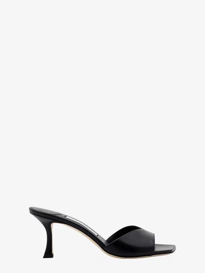 Jimmy Choo Skye 70 Leather Heel Sandals