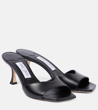 Jimmy Choo Skye 70 Leather Mules In Black