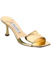 Jimmy Choo Women Metallic Leather Sky 70 Sandals In Gold