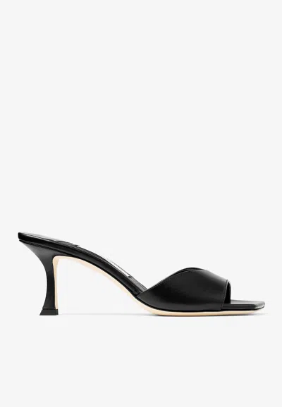 JIMMY CHOO SKYE 70 LEATHER SANDALS