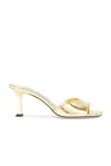 Jimmy Choo Women Metallic Leather Sky 70 Sandals In Gold
