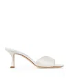 Jimmy Choo Womens Ivory Skye 70 Single-strap Leather Heeled Mules In Ivory