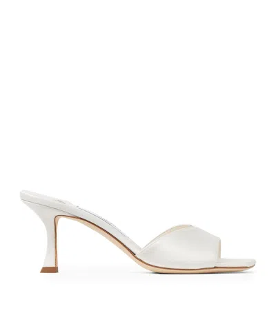 JIMMY CHOO SKYE 70 SATIN MULES