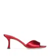 Jimmy Choo Skye Stiletto Slide Sandals In Red