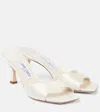 Jimmy Choo Skye 70 Satin Sandal In White