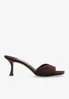 Jimmy Choo Skye 70 Suede Mules In Brown