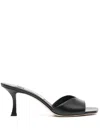 Jimmy Choo Women Skye 70 Leather Heel Sandals In Black