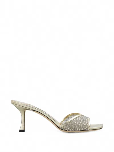 Jimmy Choo Skye Crystal-embellished Sandals In Neutral