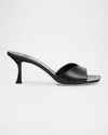 Jimmy Choo Skye Leather Slide Sandals In Black