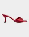 Jimmy Choo Skye Stiletto Slide Sandals In Ruby Red