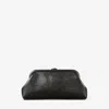 Jimmy Choo Skylar Snake-embossed Leather Clutch Bag