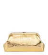Jimmy Choo Skylar Snake-embossed Leather Clutch Bag In Gold