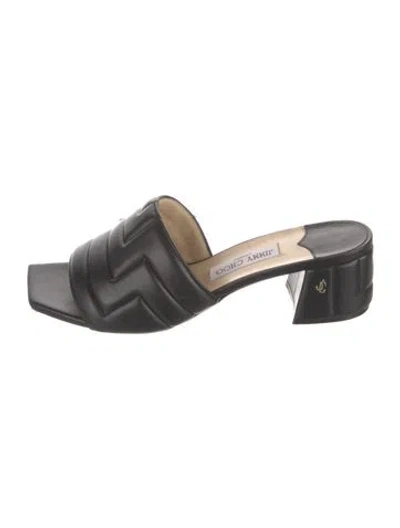 Pre-owned Jimmy Choo Slides In Black