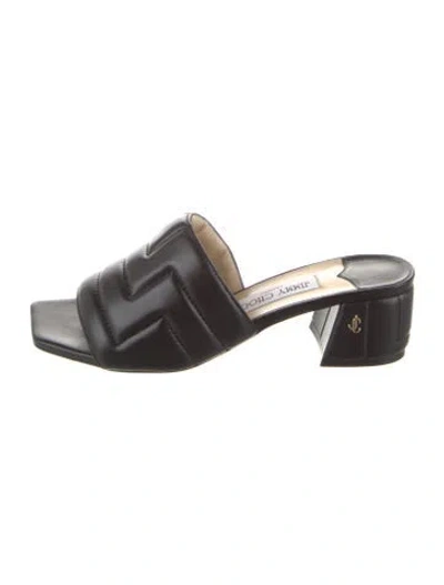Pre-owned Jimmy Choo Slides In Black