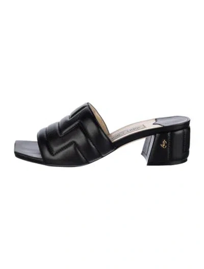 Pre-owned Jimmy Choo Slides In Black