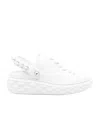 Jimmy Choo Diamond Maxi Pearl Leather Slippers