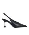 Jimmy Choo Leather Pointed Toe Sling Back Stiletto In Multi