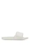 Jimmy Choo Lycra Fitz/f Slippers Flat Sole Open Toe In Vwhitewhite