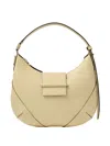 Jimmy Choo Small Bar Leather Shoulder Bag In Yellow