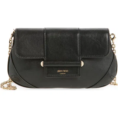 Jimmy Choo Small Bar Shoulder Bag In Black