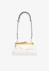 Jimmy Choo Women's Leather Diamond Frame Clutch In Latte