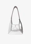 Jimmy Choo Small Diamond Hobo Shoulder Bag In Silver