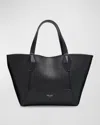 Jimmy Choo Diamond Small Leather Tote Bag In Black