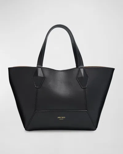 JIMMY CHOO SMALL DIAMOND LEATHER TOTE BAG