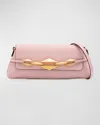 Jimmy Choo Small Diamond Lizard-embossed Shoulder Bag In Rose