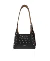 Jimmy Choo Diamond Hobo Embellished Leather Shoulder Bag In Black