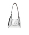 Jimmy Choo Small Diamond Leather Hobo Bag In White