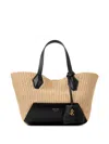 Jimmy Choo Small Diamond Raffia Tote Bag